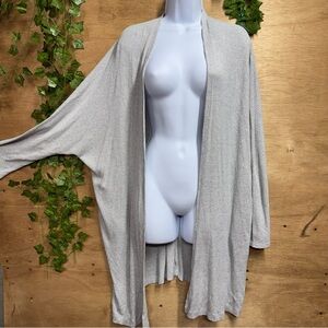Andree Open Front Light Gray Cardigan